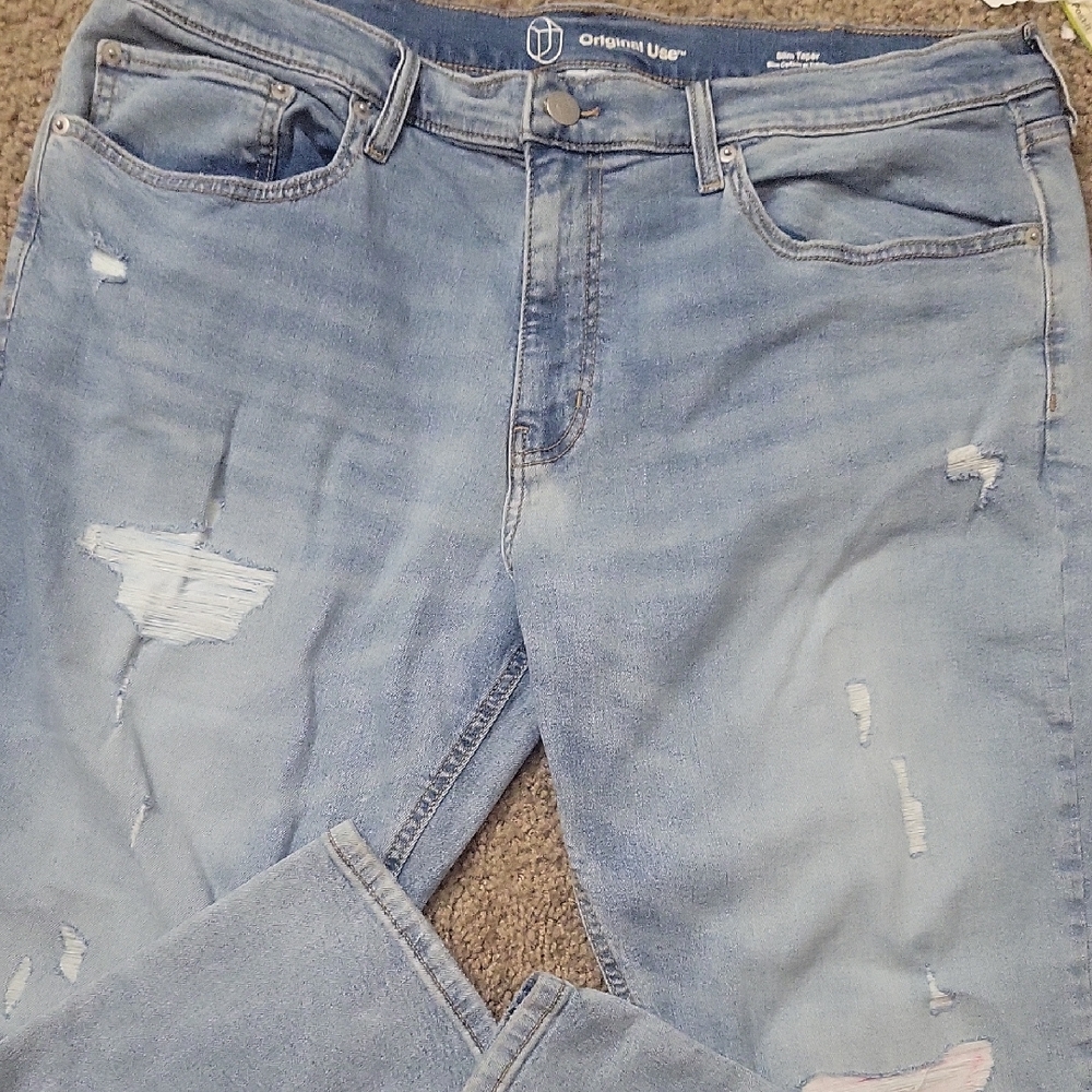 Original Use Distressed Slim Taper Jean